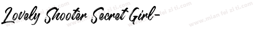 Lovely Shooter Secret Girl字体转换